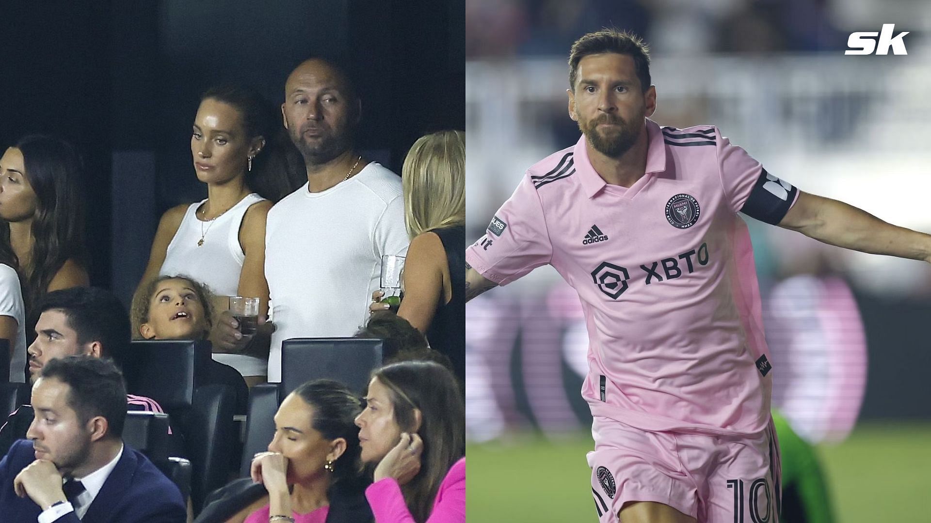 WATCH: Derek Jeter poses with soccer stars at the Inter Miami game 