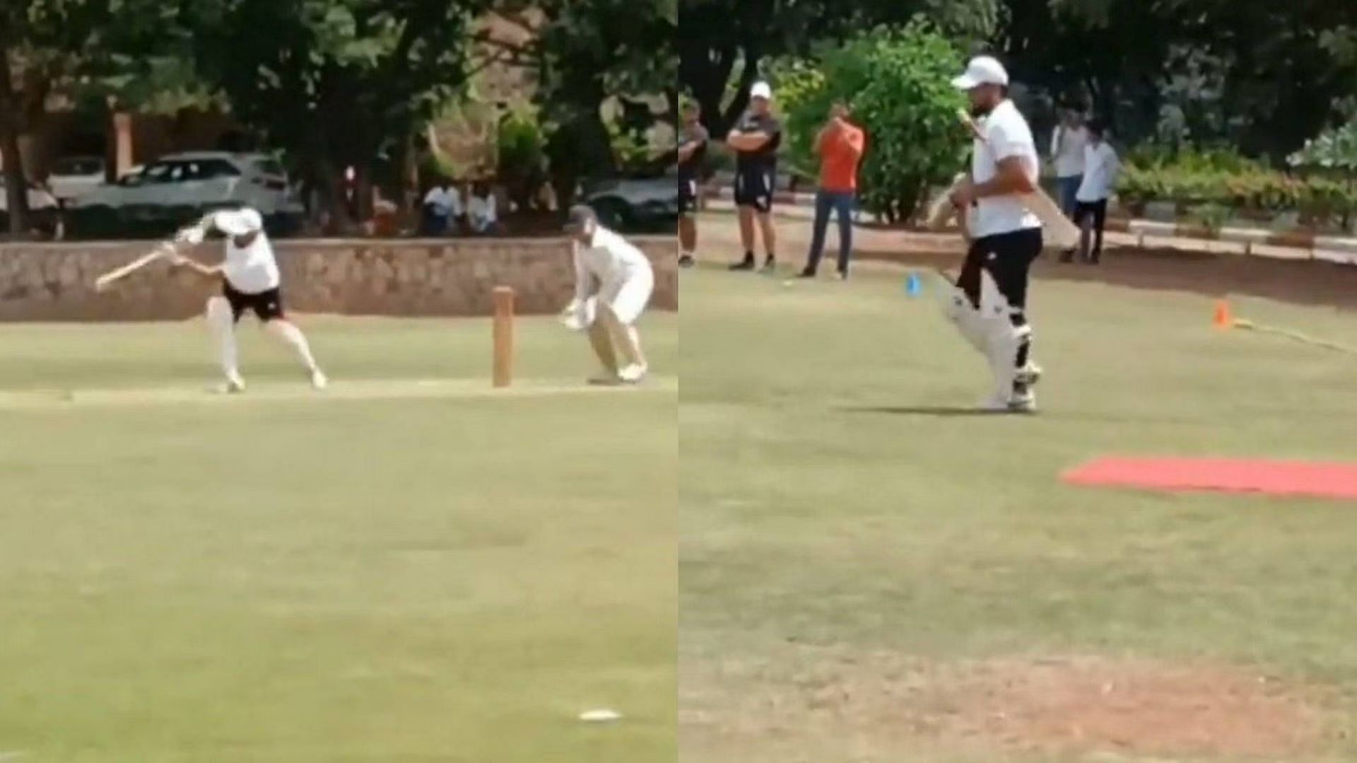 Rishabh Pant was recently seen having a hit in the middle. [P/C: Twitter]