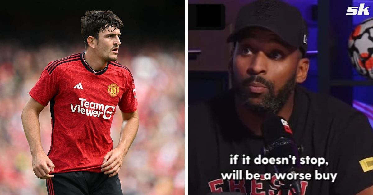 Harry Maguire (left) has struggled at Old Trafford.