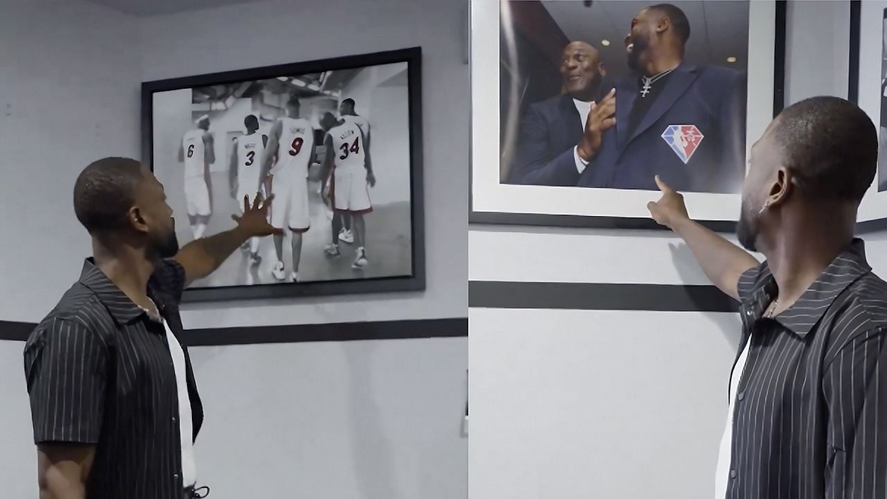 Dwyane Wade gives a tour of his NBA memorabilia collection