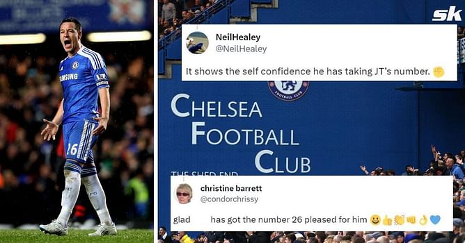 “Must have massive c*****s”, “Shows the self-confidence” – Chelsea fans delighted as first-team star chooses John Terry’s iconic No. 26 shirt