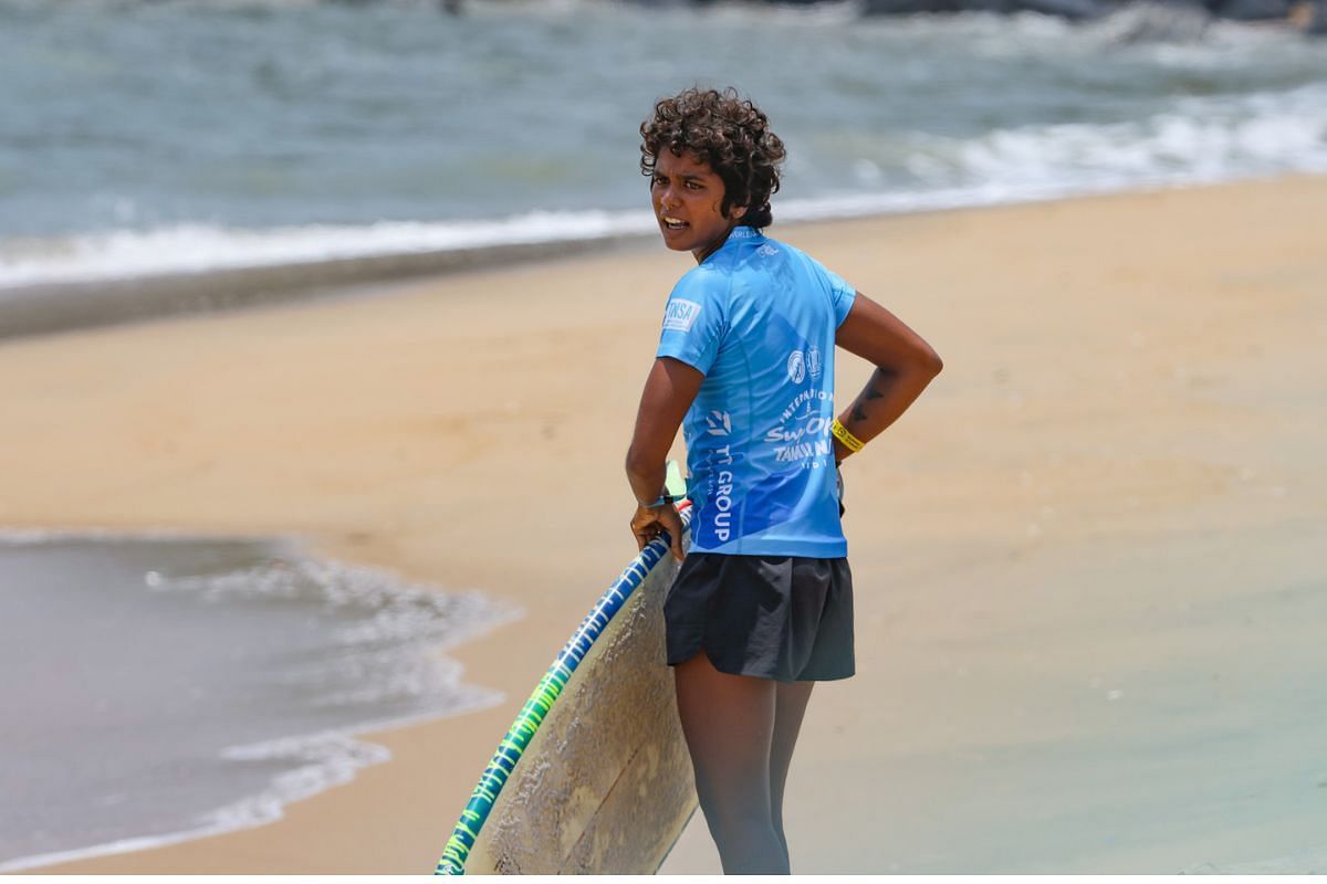 Sugar Shanti Banarse in action (Image: World Surfing League)