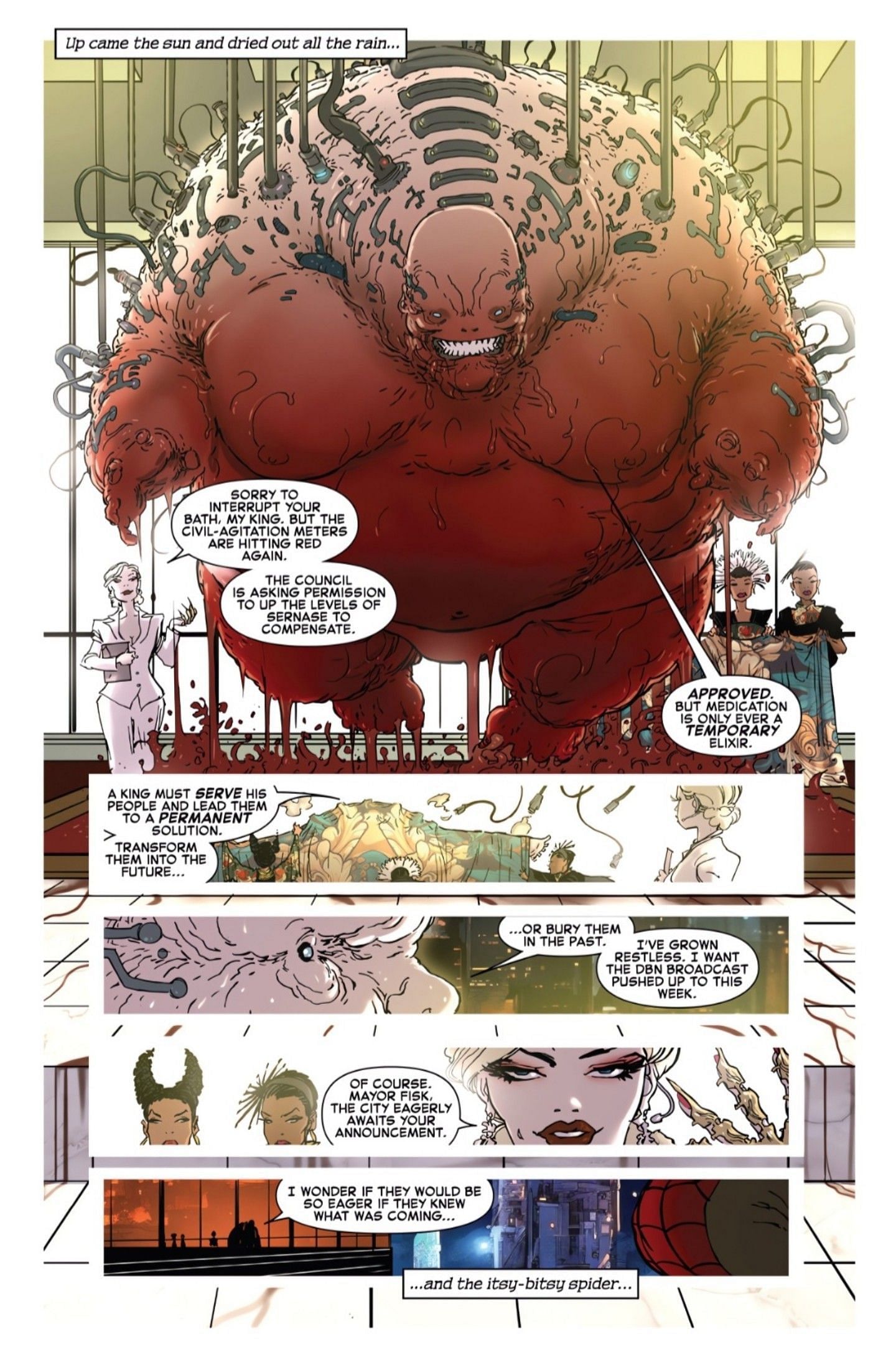 Kingpin in the sneak peek of Spider-Man: Reign 2 (Image via Marvel Comics)