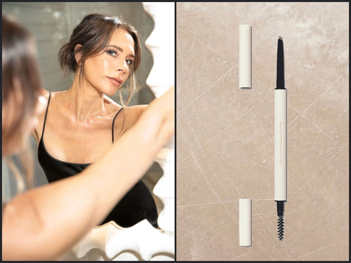 Be creative with Victoria Beckham Beauty BabyBlade Microfine Brow Pencil. (Image via Sportskeeda)