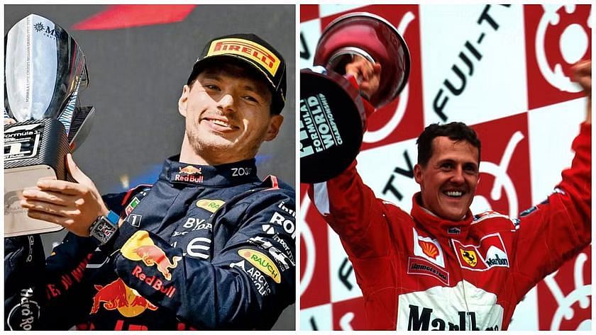 Max Verstappen and Michael Schumacher