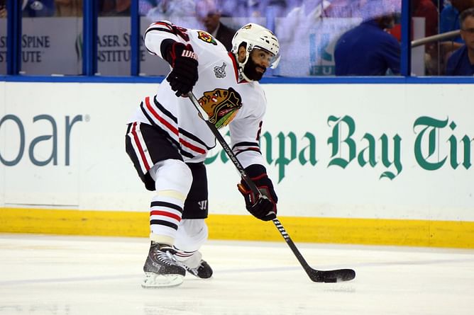 Which Chicago Blackhawks player have also played for New Jersey Devils? NHL Immaculate Grid answers for August 21