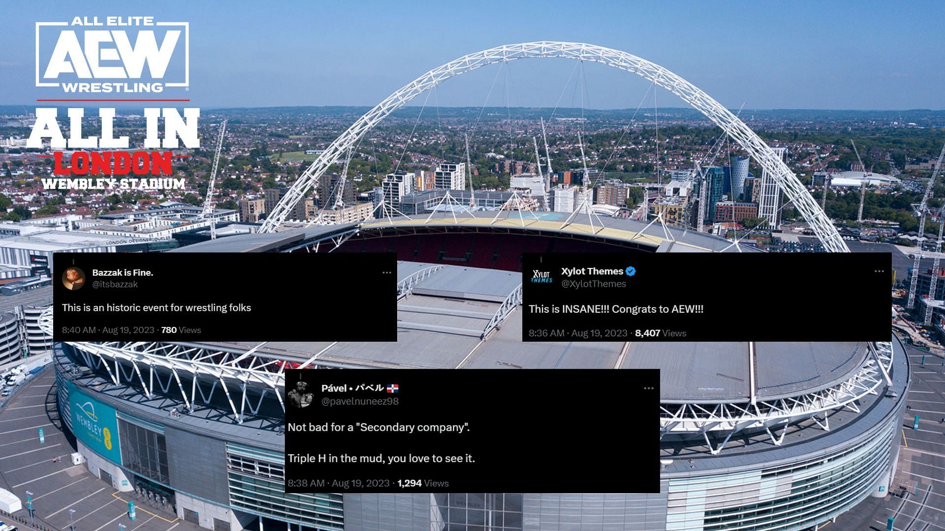 AEW All In 2023 will be held in Wembley Stadium 