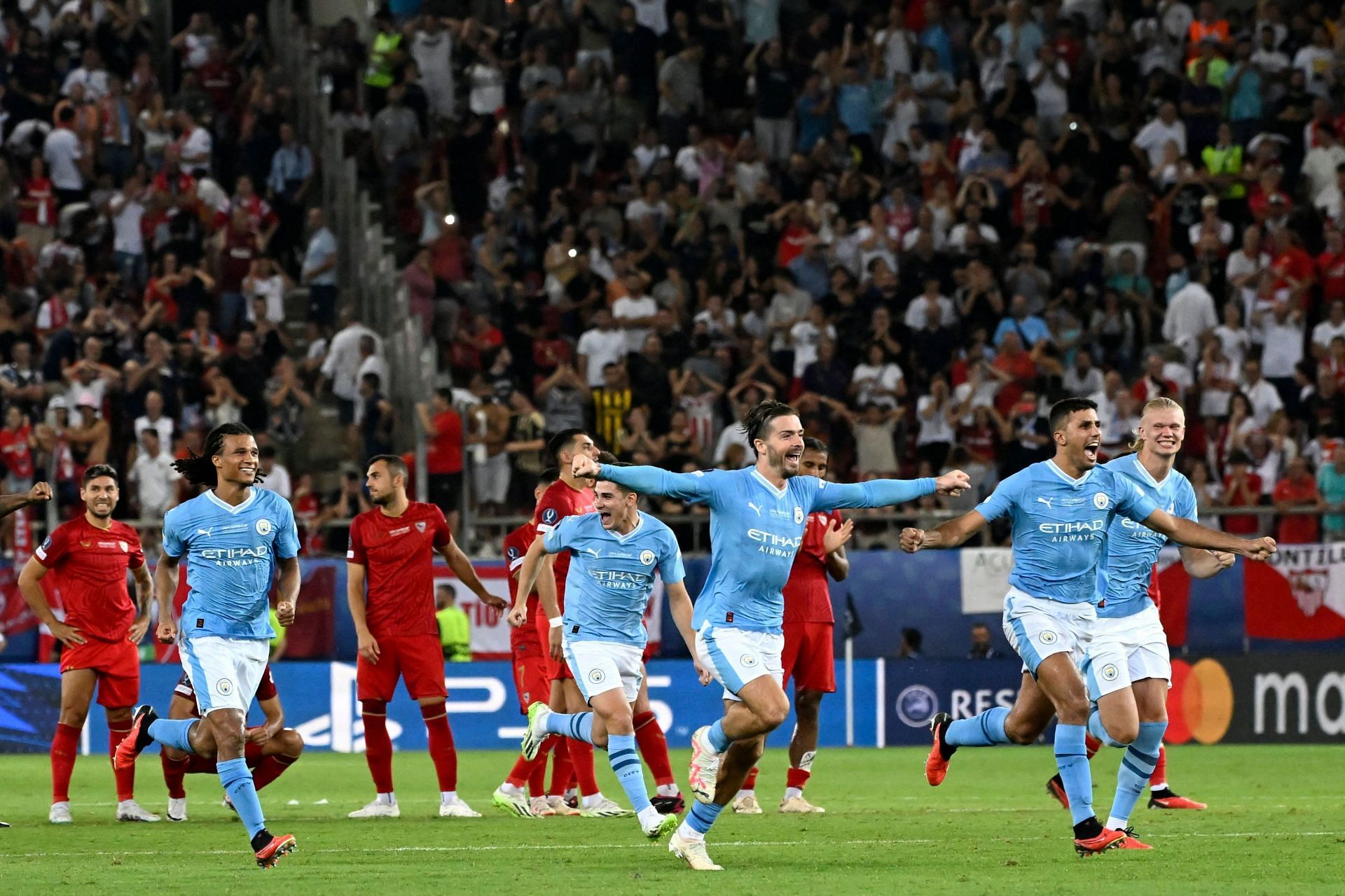 Sevilla lost their sixth UEFA Super Cup final against Manchester City