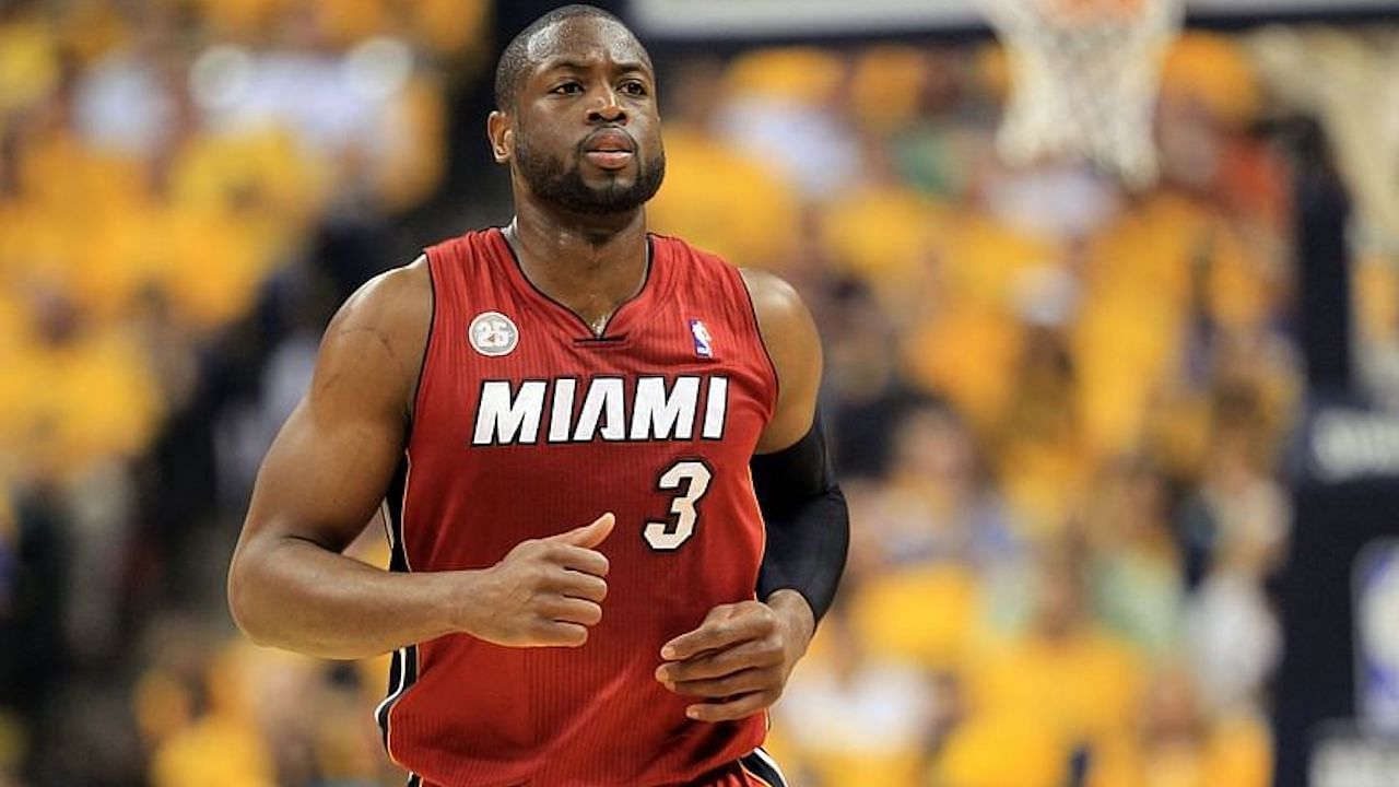 Miami Heat's Dwyane Wade reflects after last home game