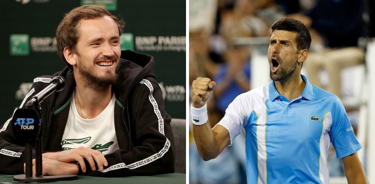 Daniil Medvedev has jokingly predicted that Novak Djokovic will not continue to play tennis beyond the age of 45.