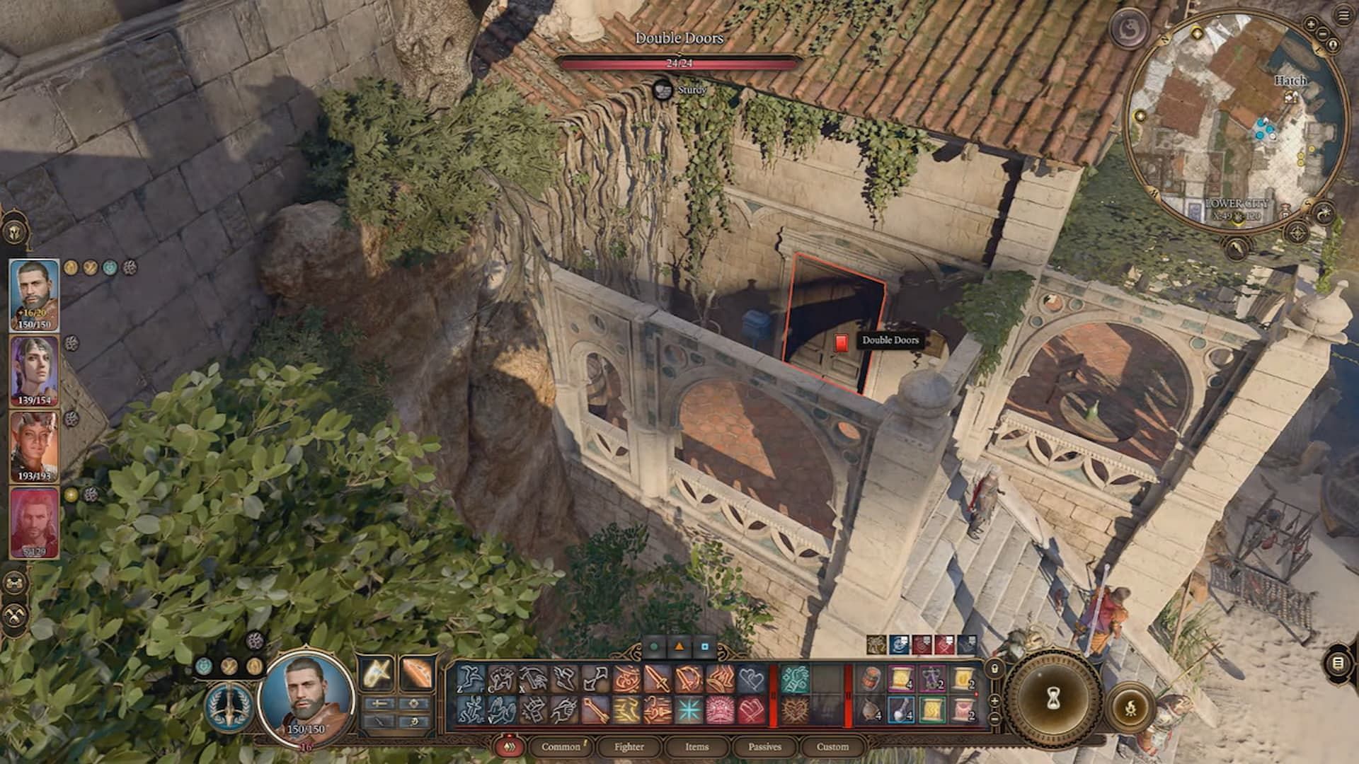 Destroy a sturdy door to reach the house (Image via Larian Studios)