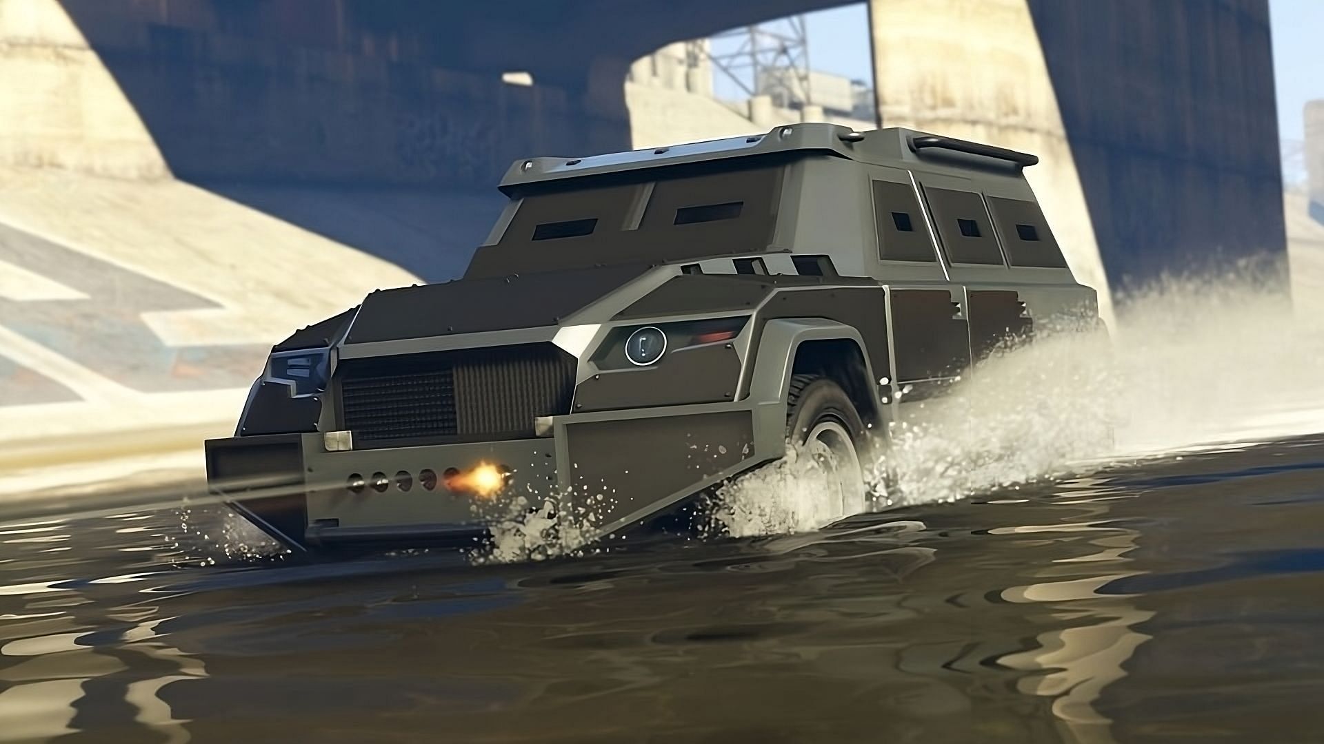 Only one of these two vehicles is weaponized (Image via Rockstar Games)