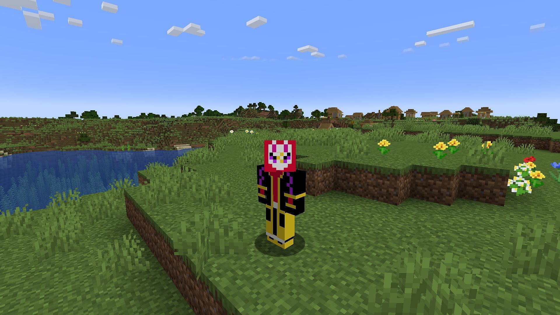 Drift&#039;s iconic neon-laced aesthetic looks pretty great even in Minecraft (Image via Mojang)