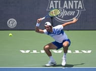 Lloyd Harris at the 2023 Atlanta Open.