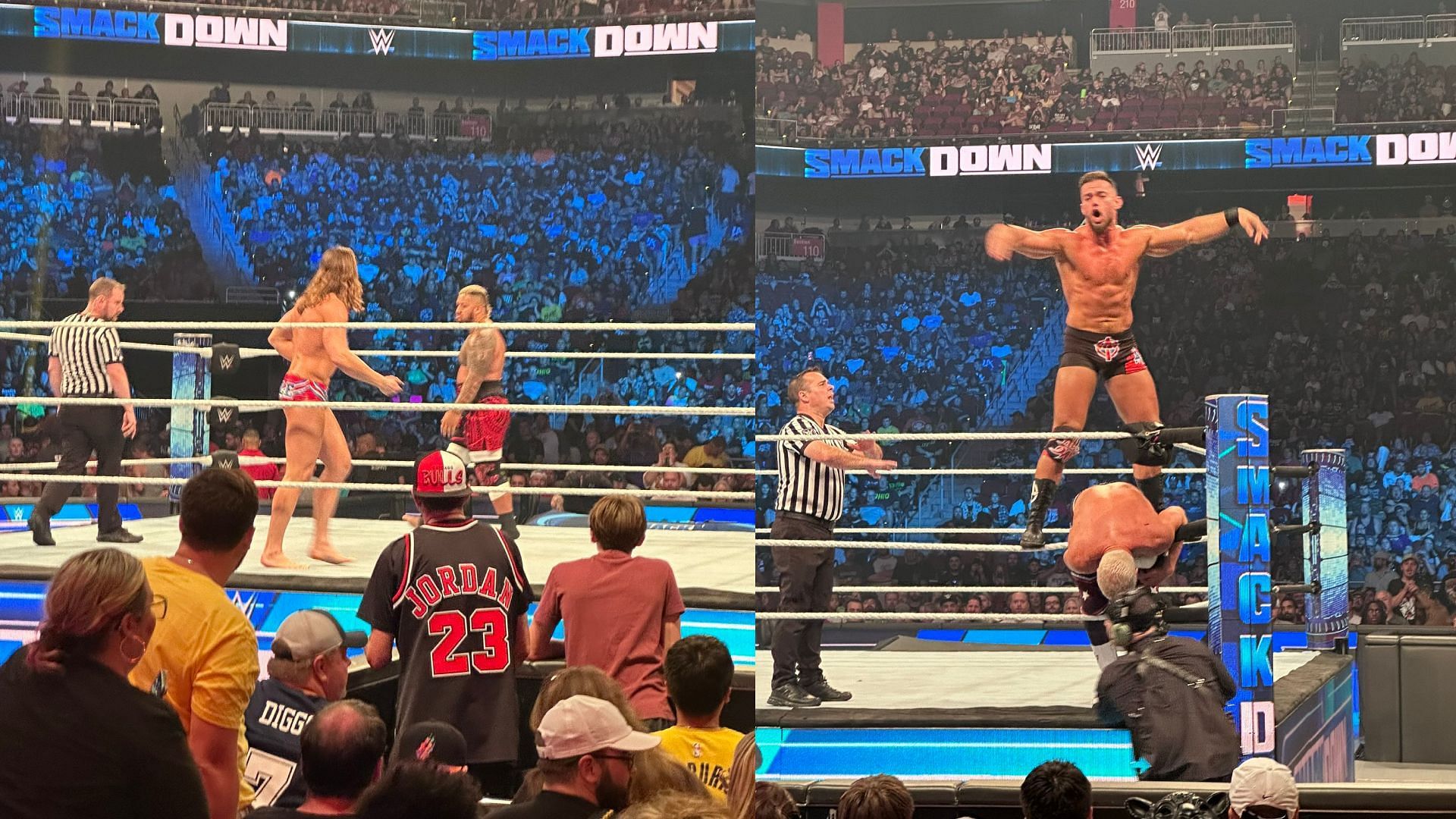2 matches happened after smackdown off air