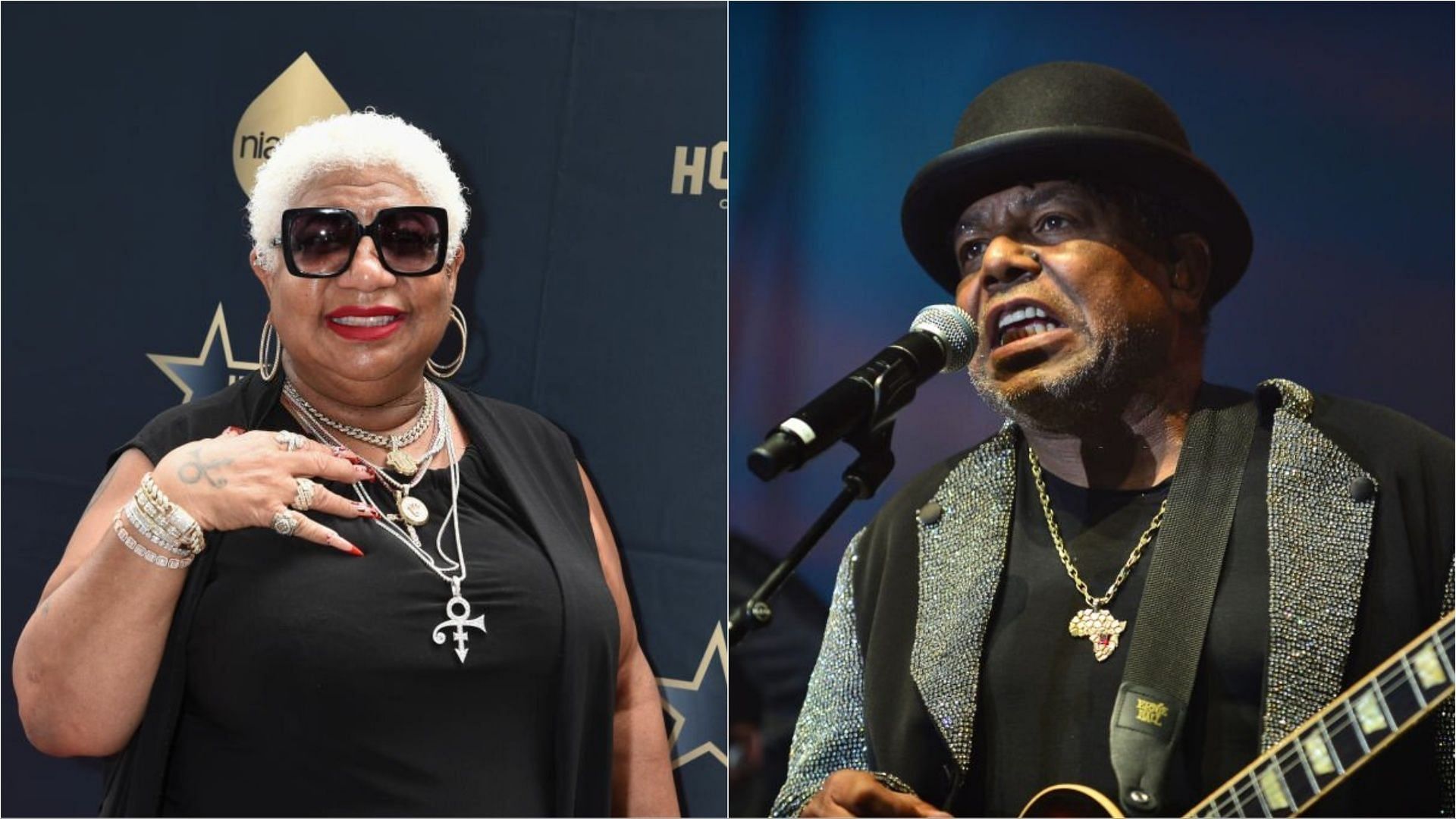 Luenell Campbell falsely claimed that Tito Jackson has passed away (Image via Gilbert Flores and Johnny Louis/Getty Images)