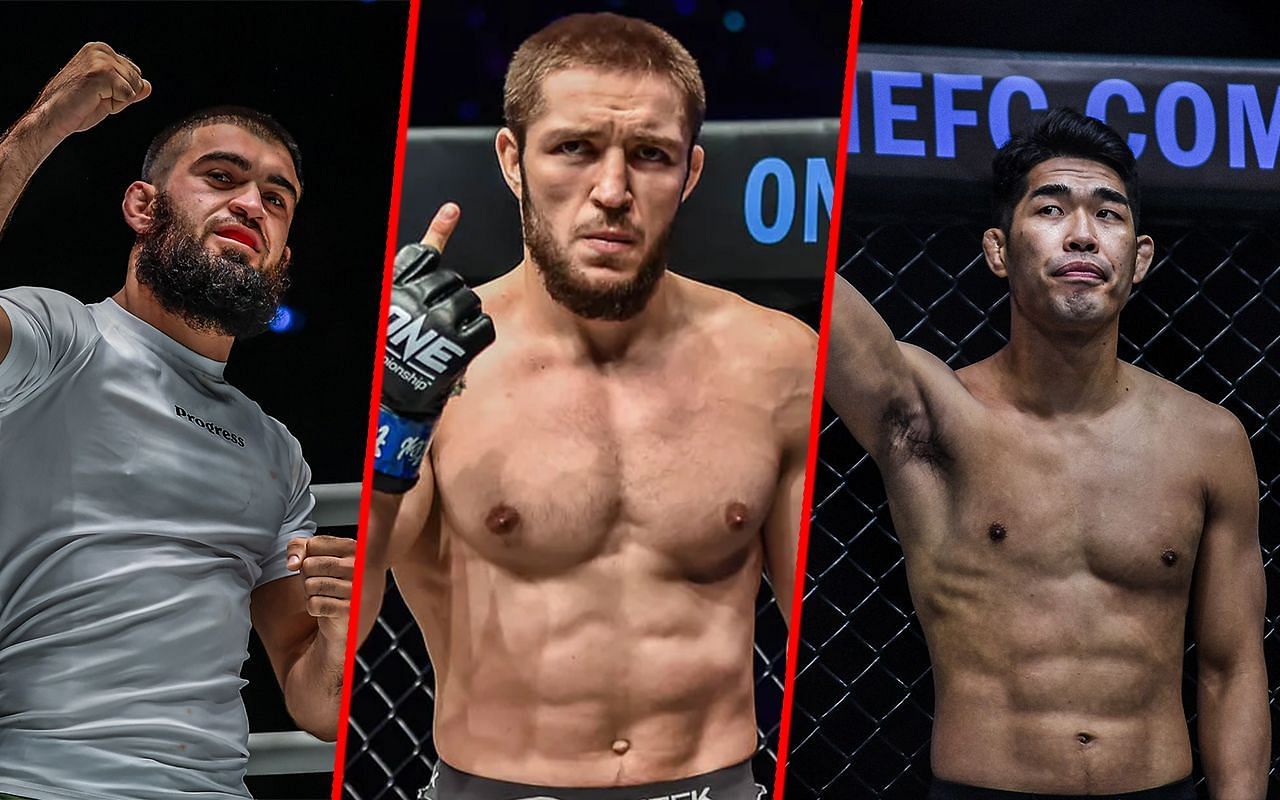 (From left) Dagi Arslanaliev, Saygid Izagakhmaev, and Ok Rae Yoon. [Image: ONE Championship]