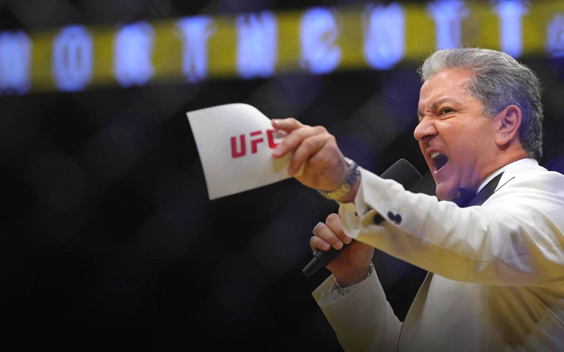 Bruce Buffer at UFC Fight Tonight [Image courtesy: UFC.com]