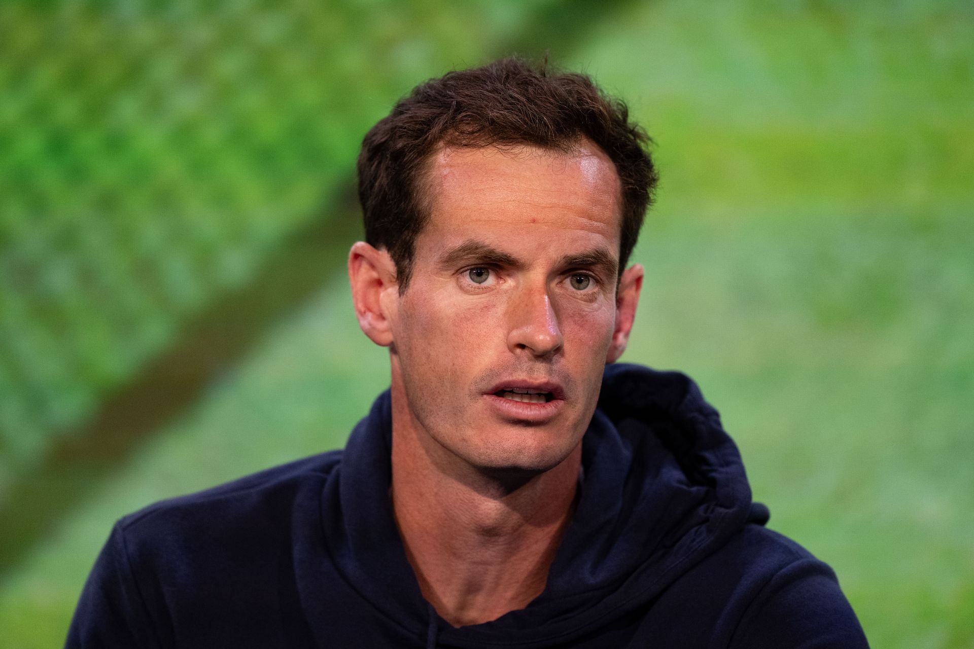 Andy Murray at a 2023 Wimbledon Championships press conference