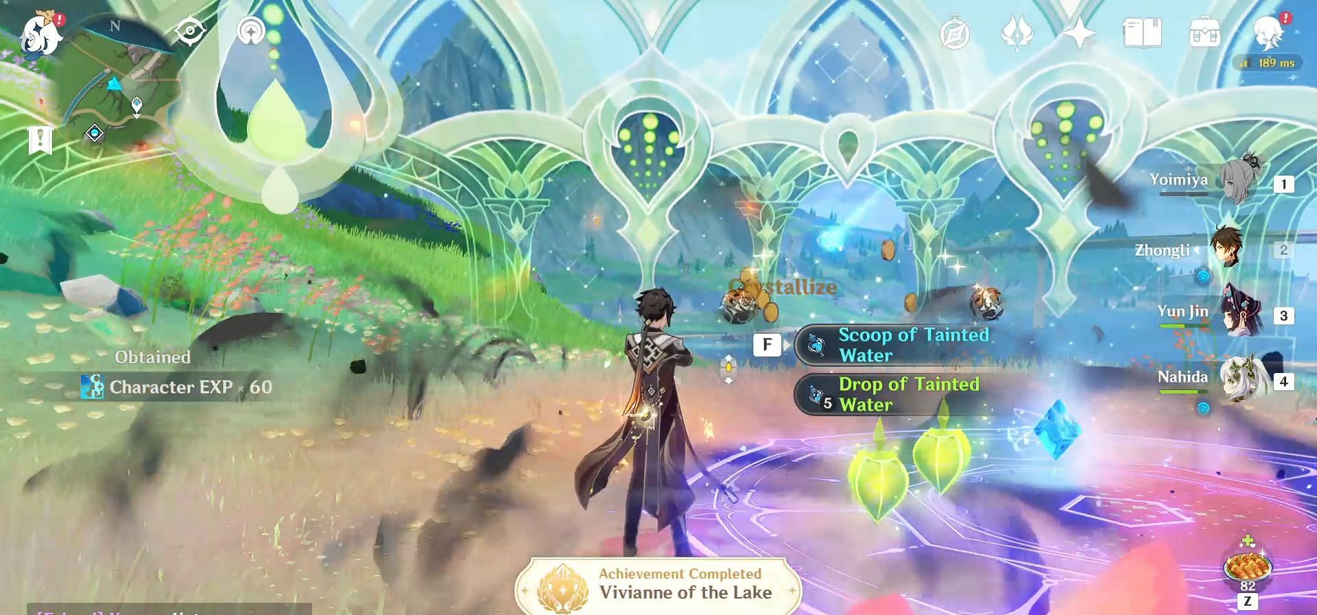 Vivianne of the Lake achievement is worth five Primogems. (Image via HoYoverse)