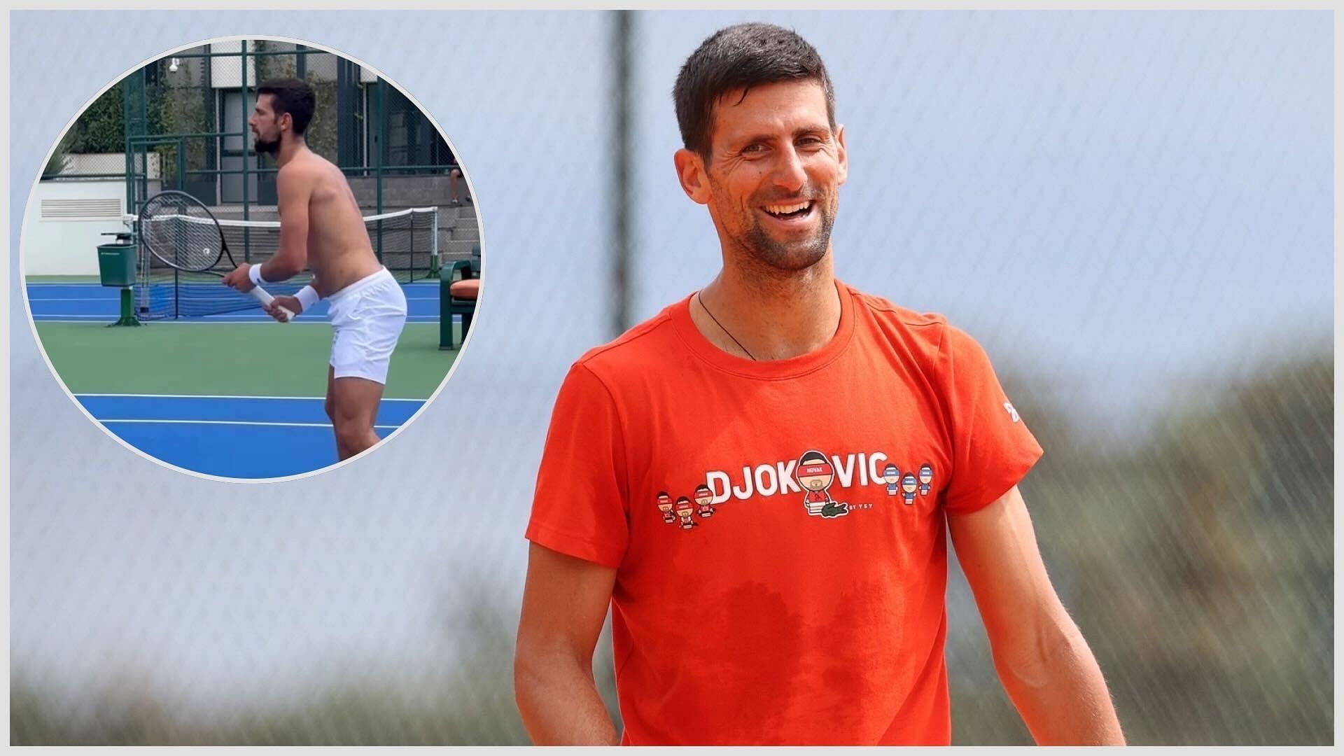 Novak Djokovic gears up for Cincinnati Masters