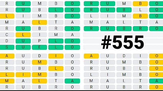 Quordle today August 2 answers & hints (Quordle #555)