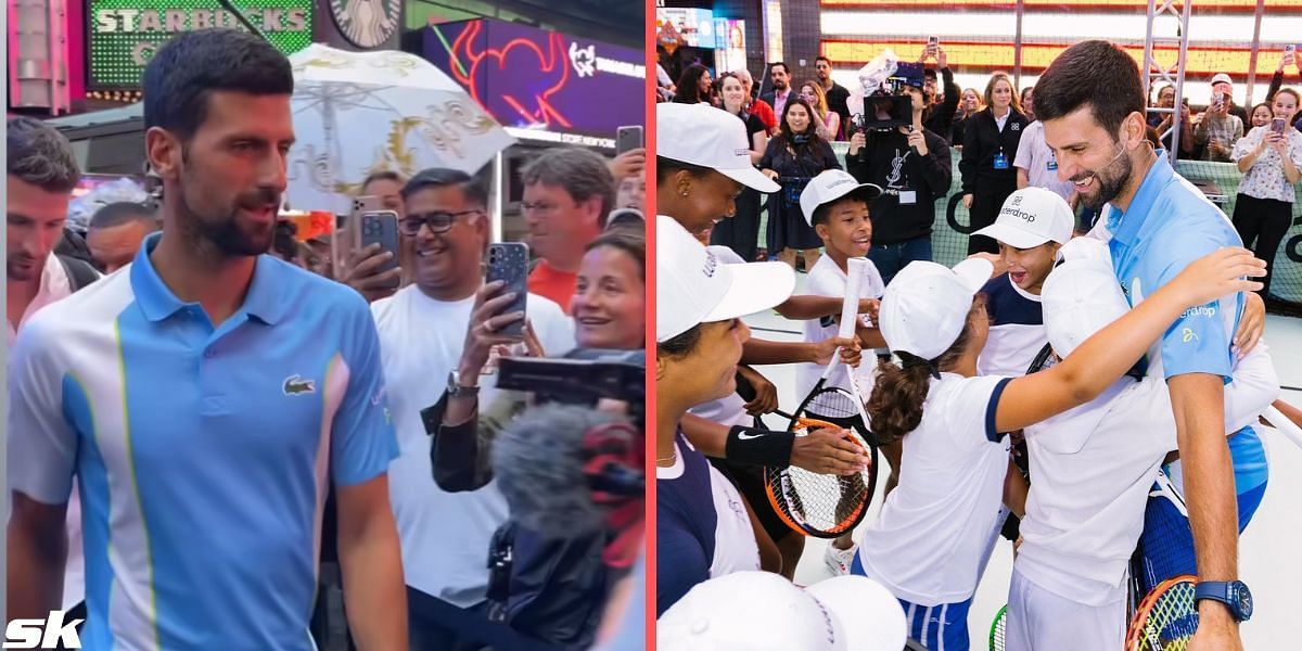 Novak Djokovic participated in a public event in New York