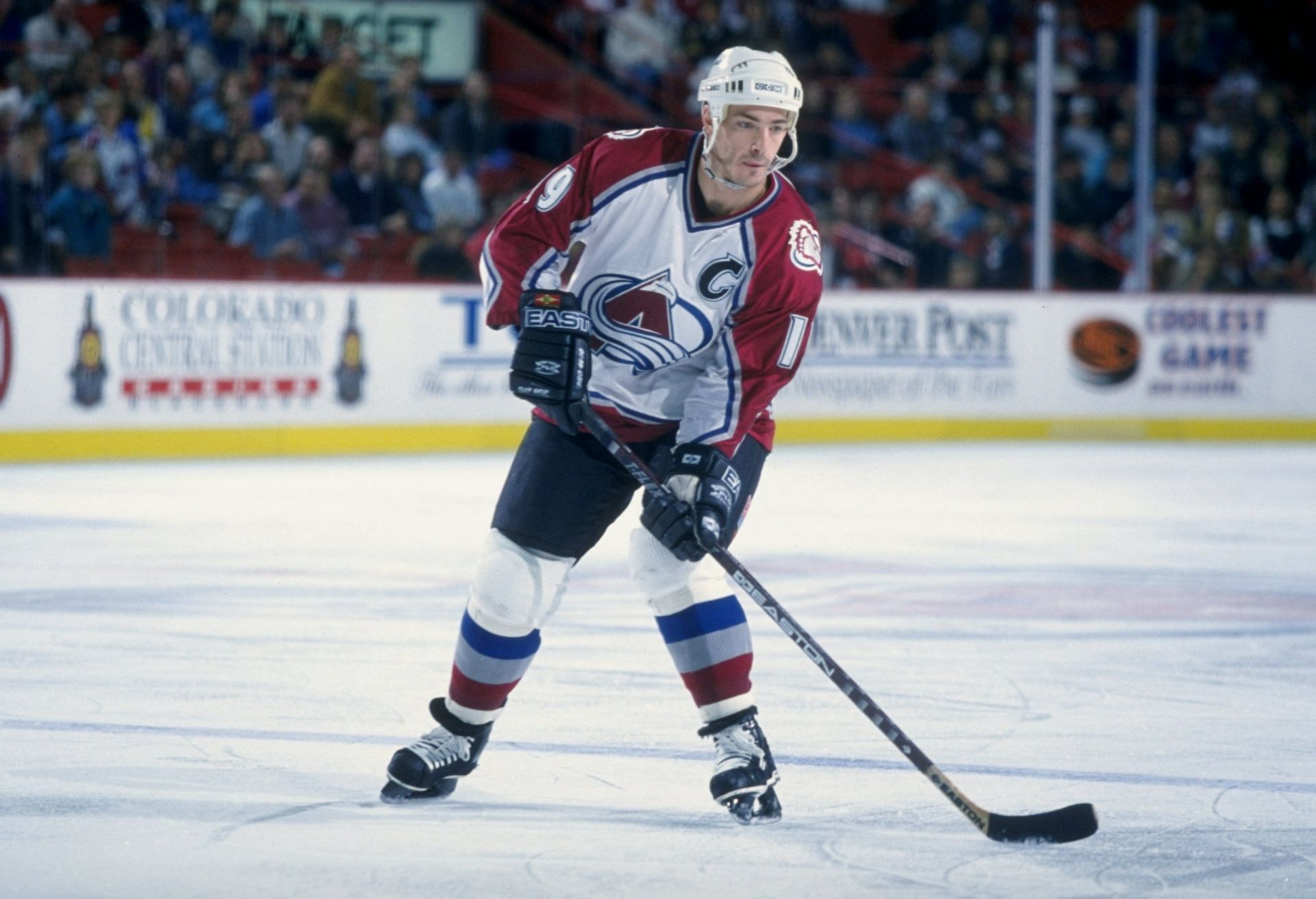 Joe Sakic during his time with the Avs