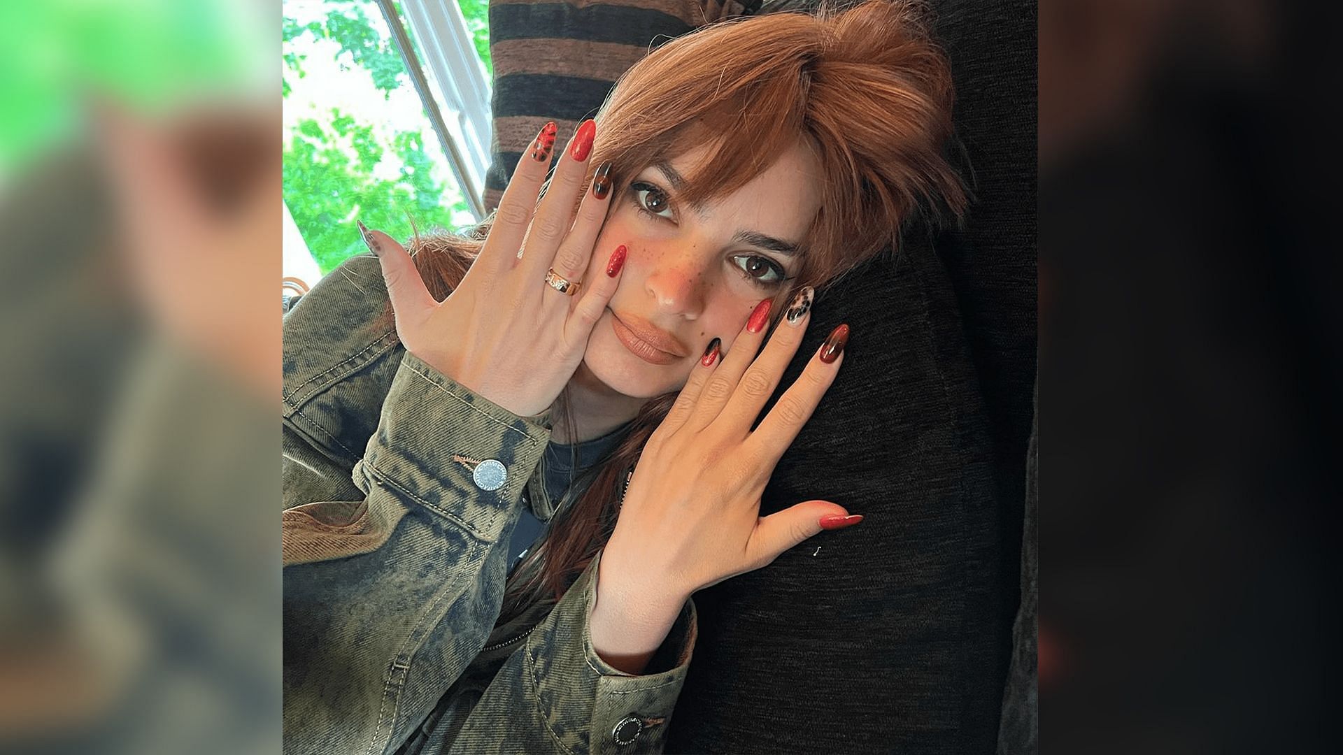 Emily Ratajkowski&#039;s &#039;Serpent Nails&#039; leads to a new manicure trend (Image via Instagram @emrata)