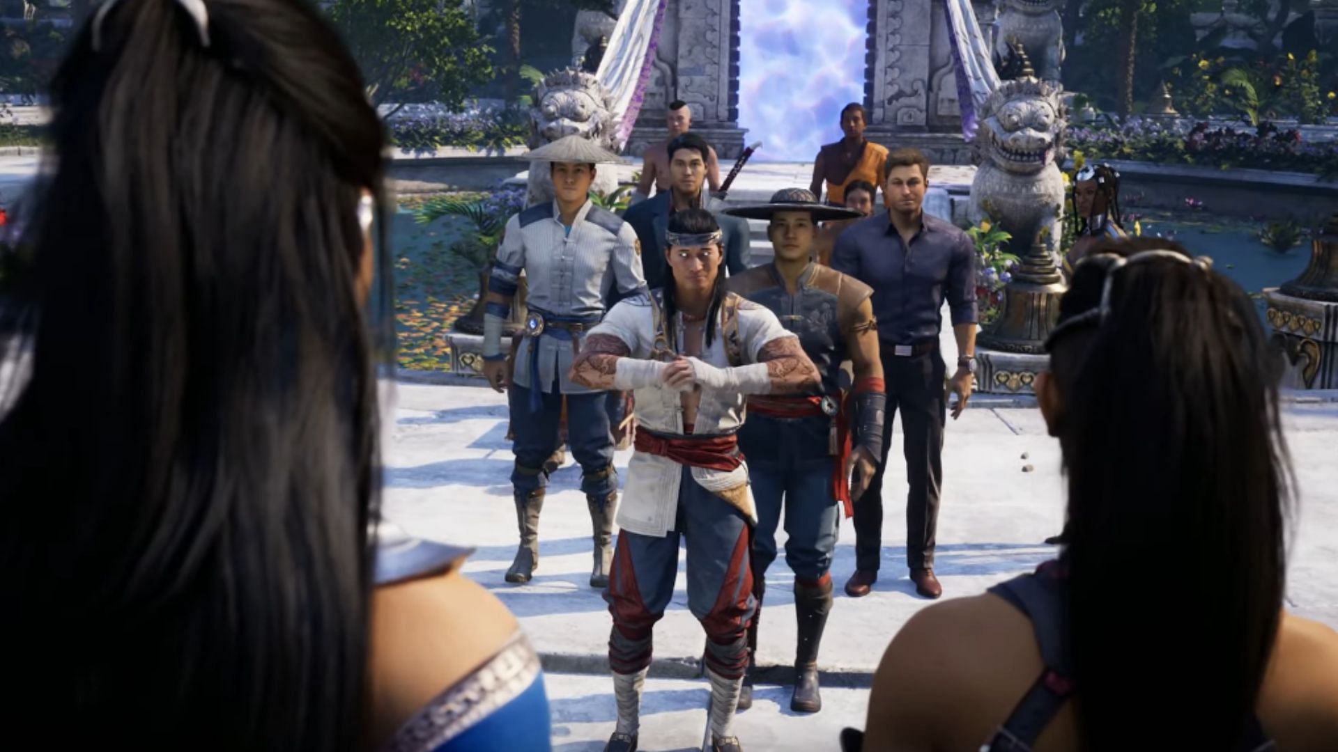 Liu Kang, Johnny Cage, Kenshi, Kung Lao, and Raiden (Image via Warner Bros. Games)
