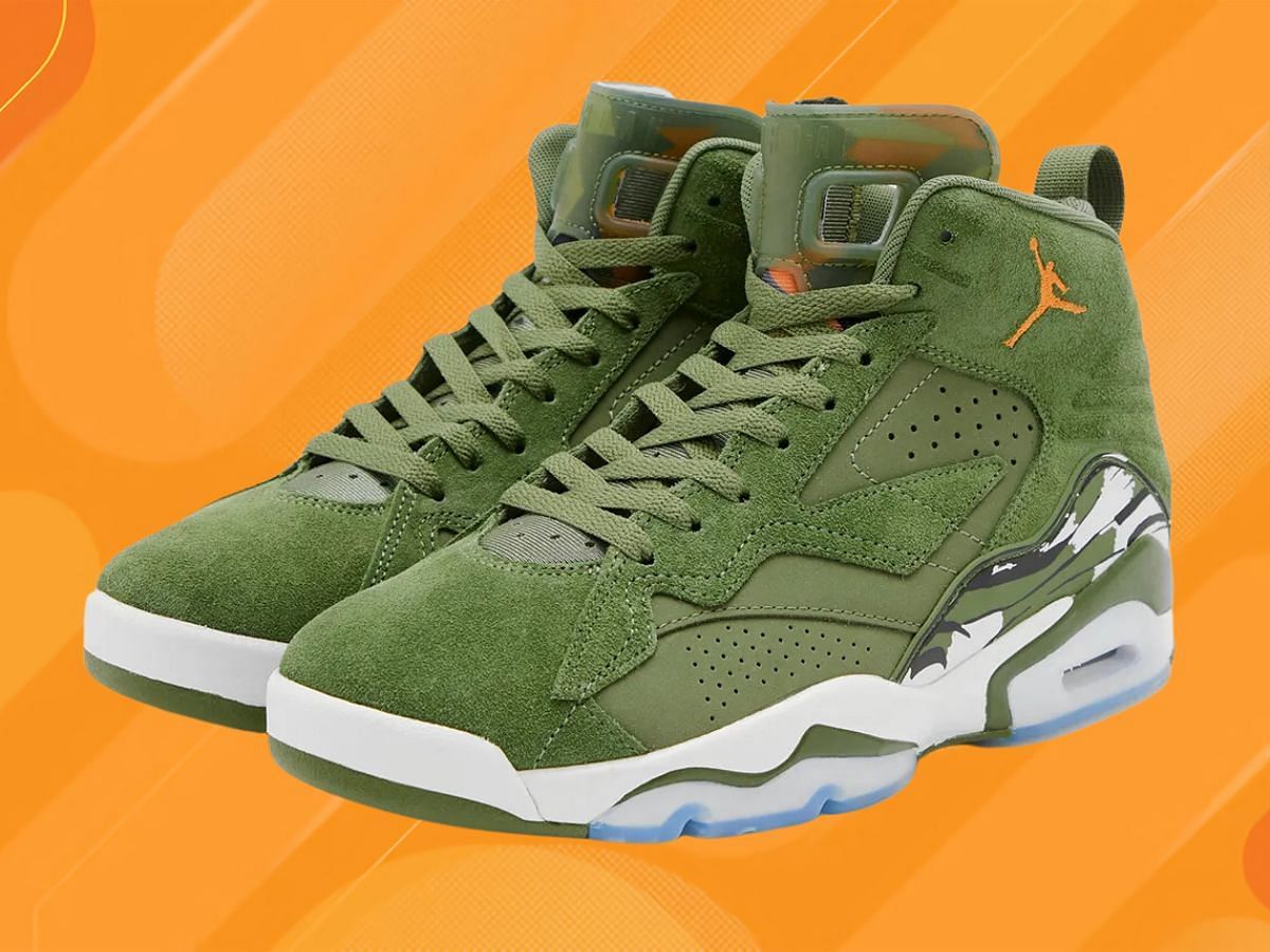 Jordan MVP 678 &ldquo;Green Suede&rdquo; sneakers (Image via Nike)