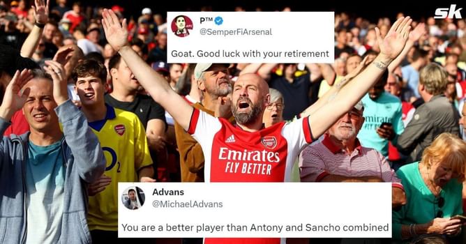 “Better player than Antony and Sancho combined”, “Goat” – Arsenal fans salute ex-player as he announces retirement