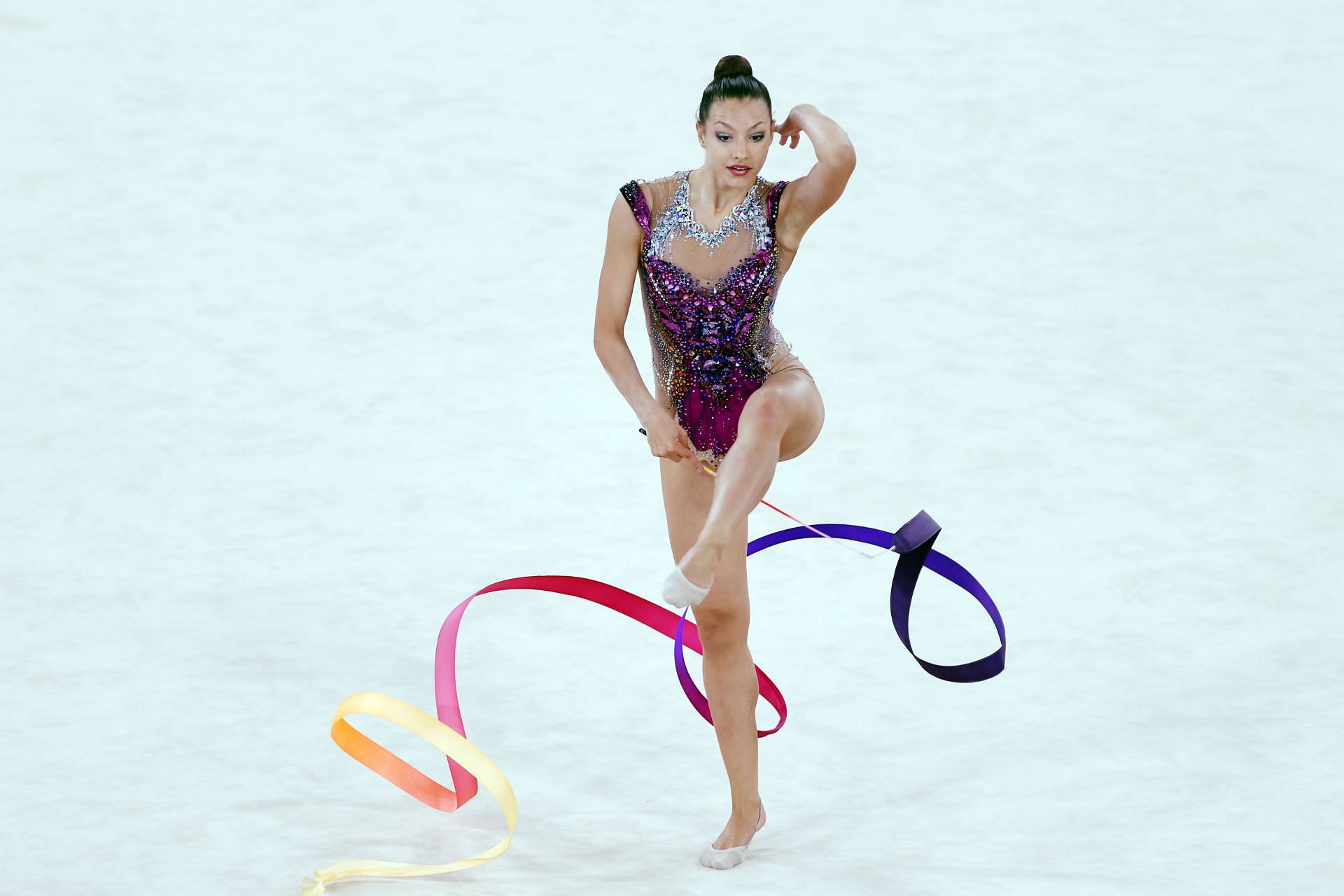 Evita Griskenas Competed during the All-Around Qualifications round at the 2020 Tokyo Olympics in Tokyo, Japan