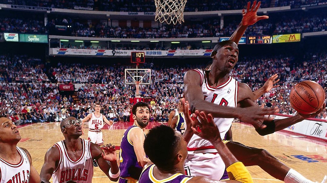 Michael Jordan in Game 2 of the 1991 NBA Finals