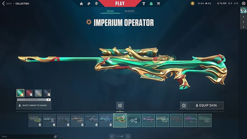 How much does Valorant's Imperium skin collection cost?