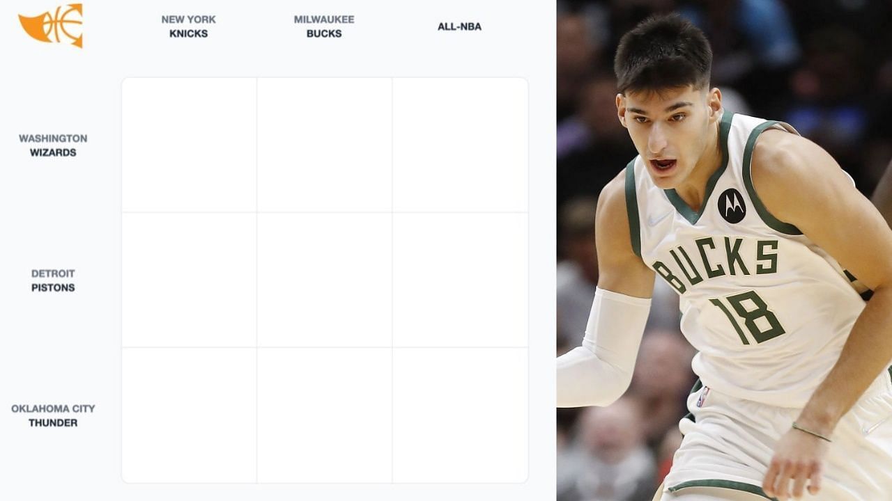 NBA Immaculate Grid (August 17) and Georgios Kalaitzakis