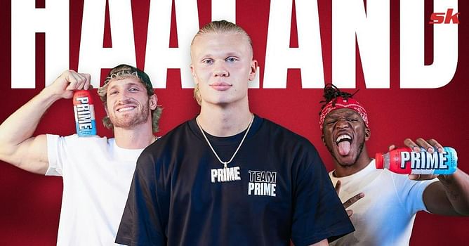 Erling Haaland becomes first footballer to be sponsored by Prime as he joins hands with KSI and Logan Paul