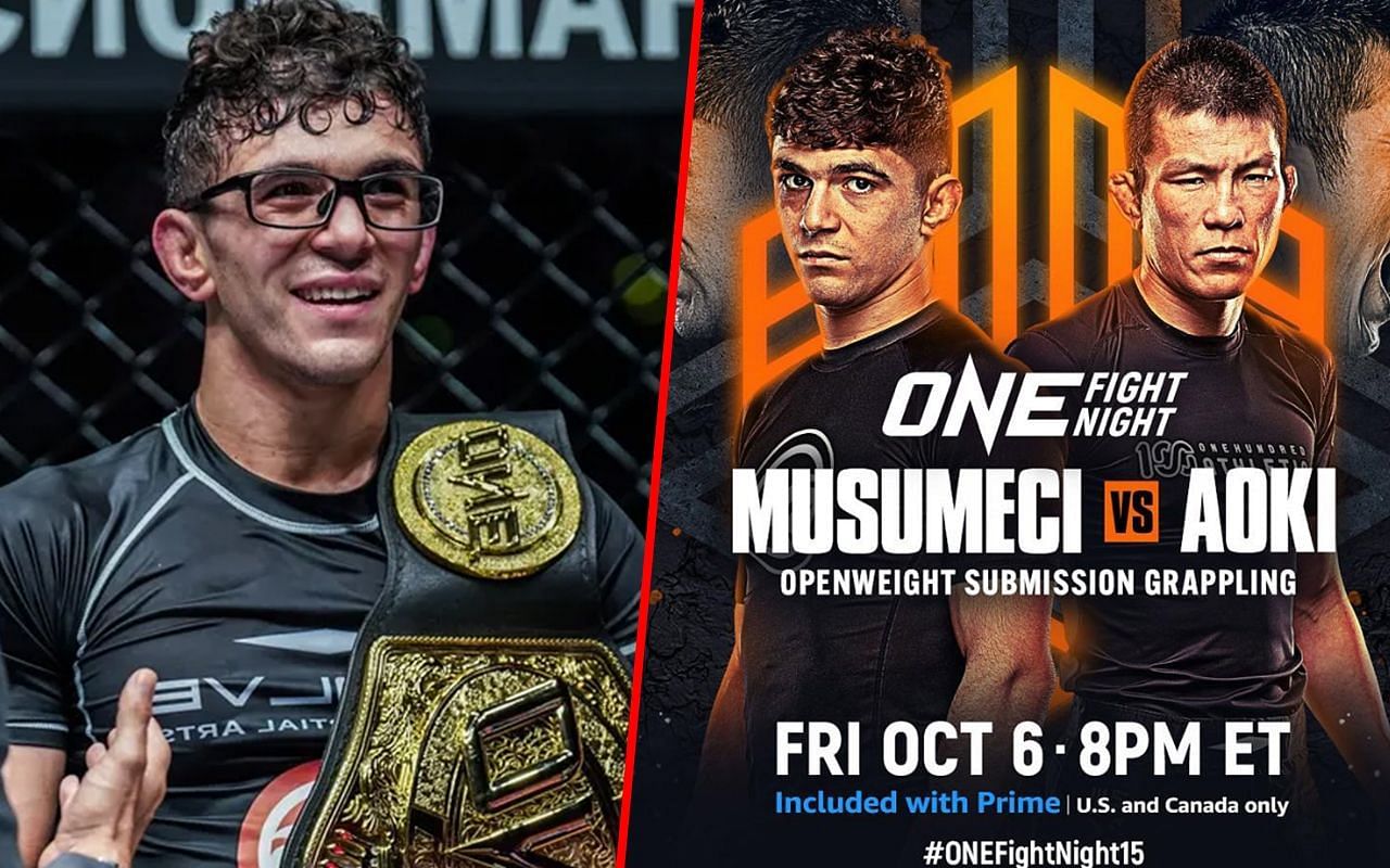 Mikey Musumeci, Shinya Aoki | Image courtesy of ONE