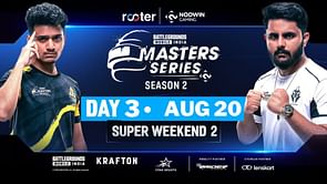 BGMI Masters Series 2023 matches today (August 20): List of all games and teams