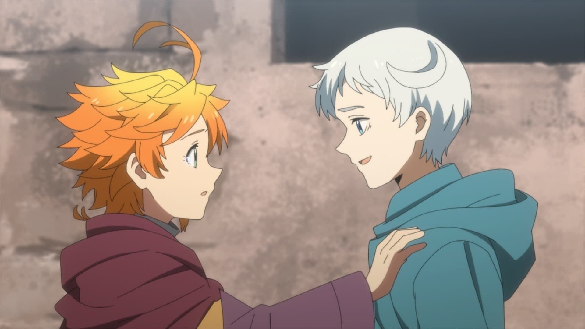 Norman and Emma as seen in The Promised Neverland (Image via Cloverworks)