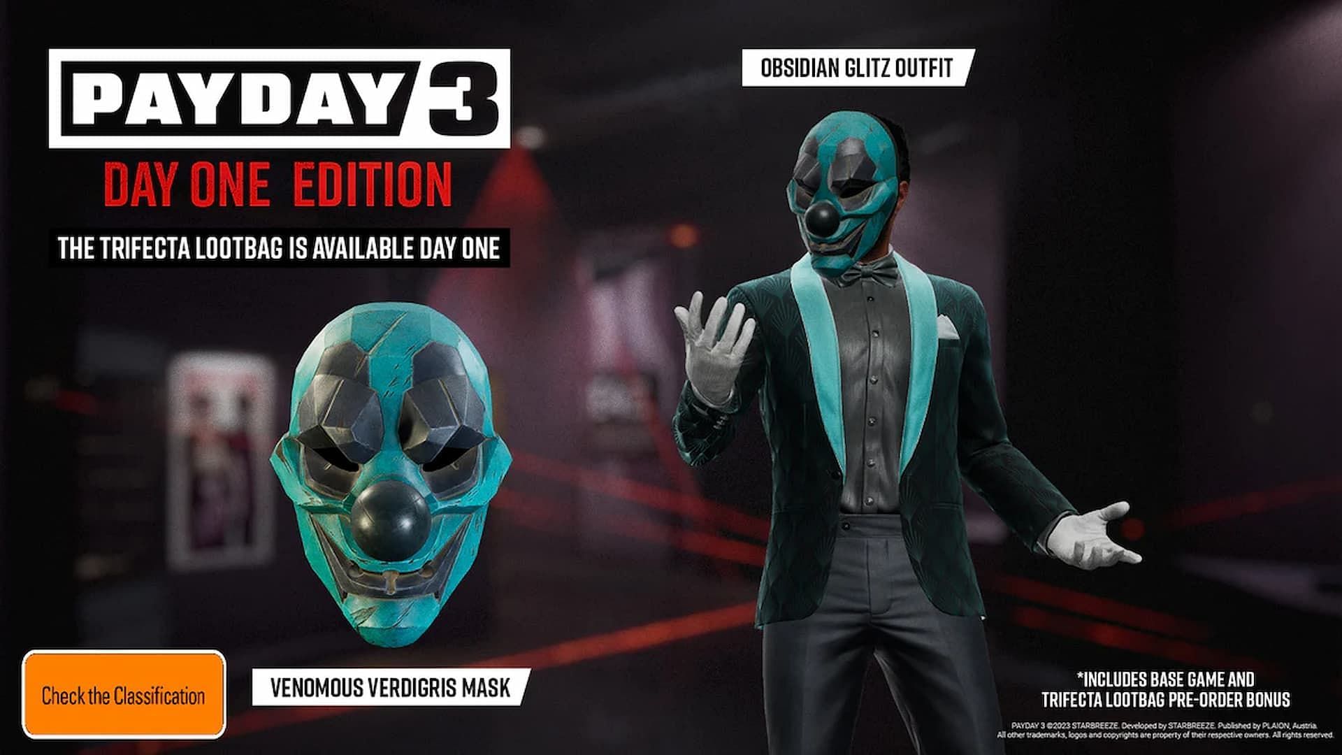 Day One Edition provides a physical copy of the game (Image via Starbreeze Studios)