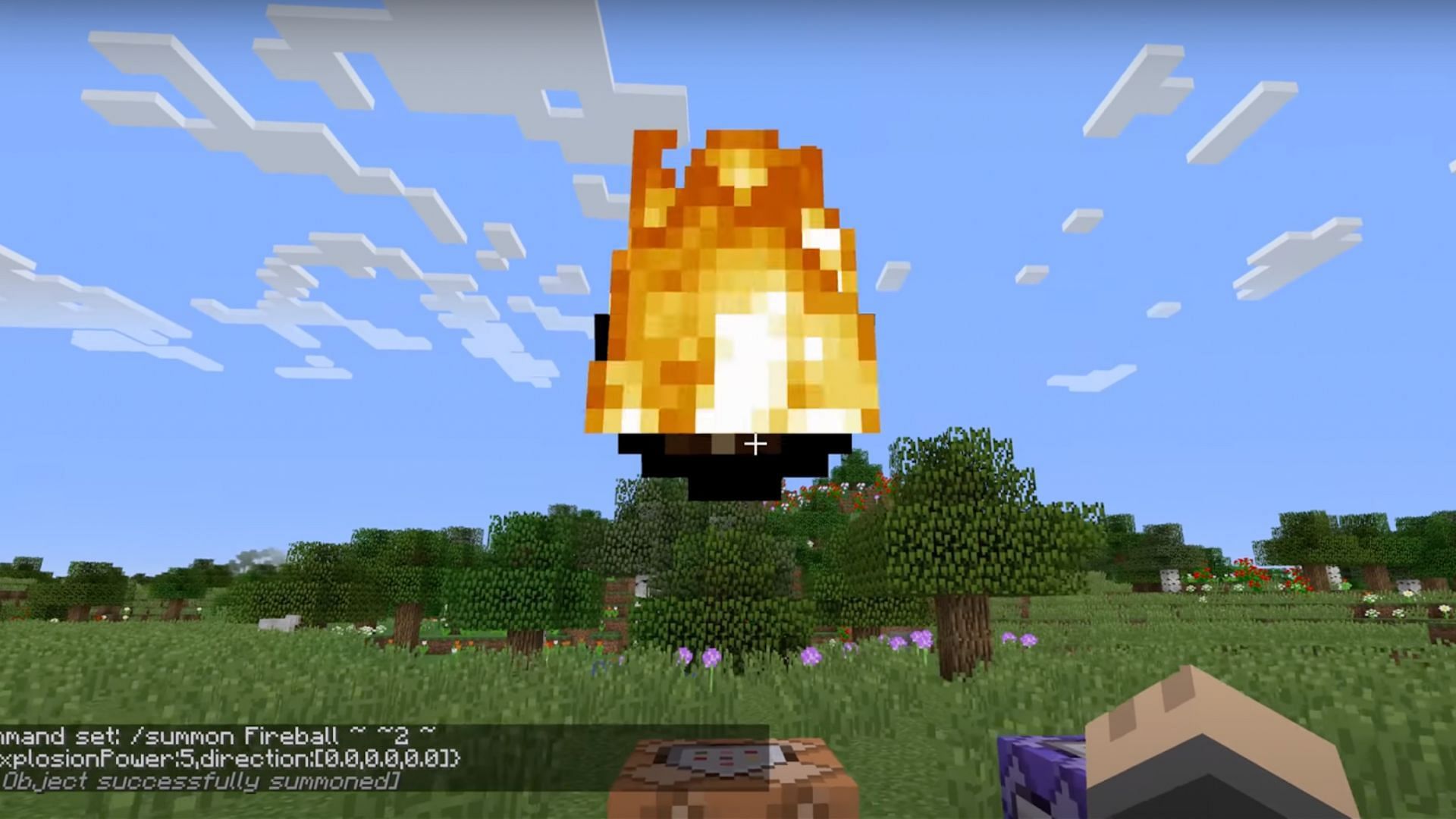 Fireball is an explosive projectile that ghasts shoot in Minecraft (Image via Mojang)