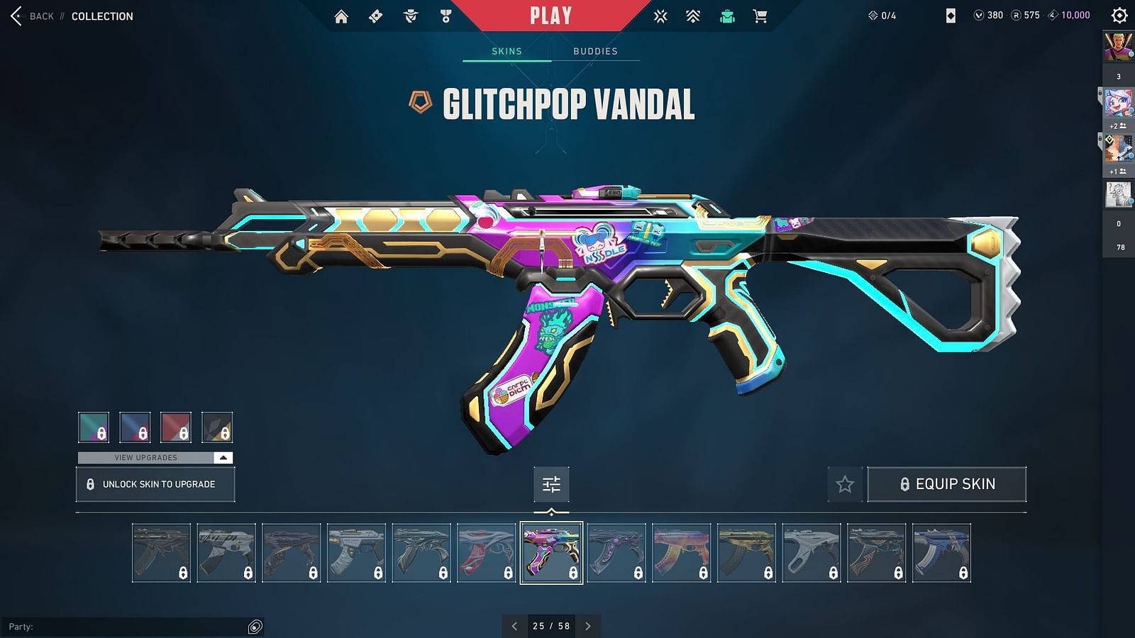 Valorant GlitchPop skins ranked from worst to best