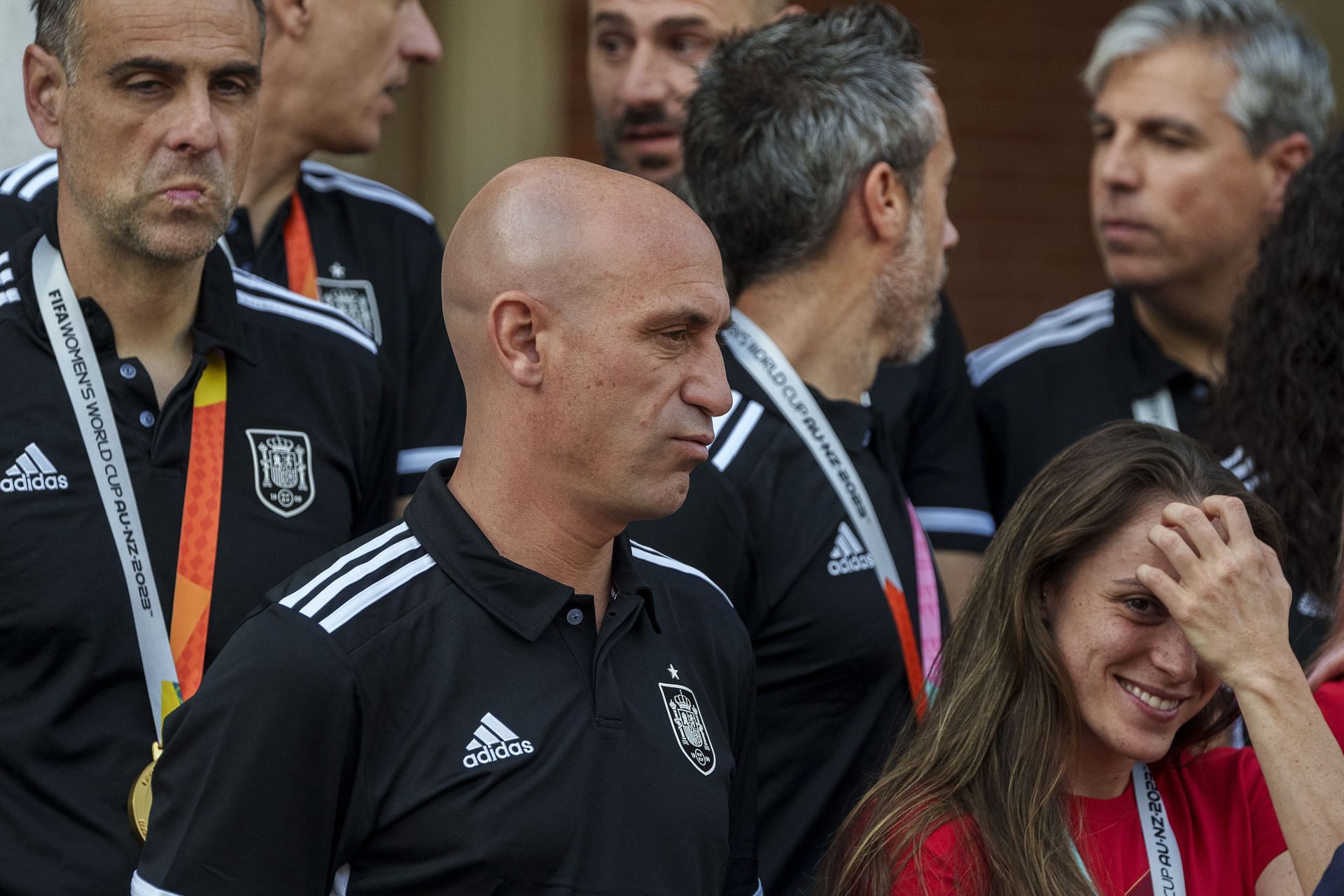 Luis Rubiales during Spain&#039;s WWC celebration