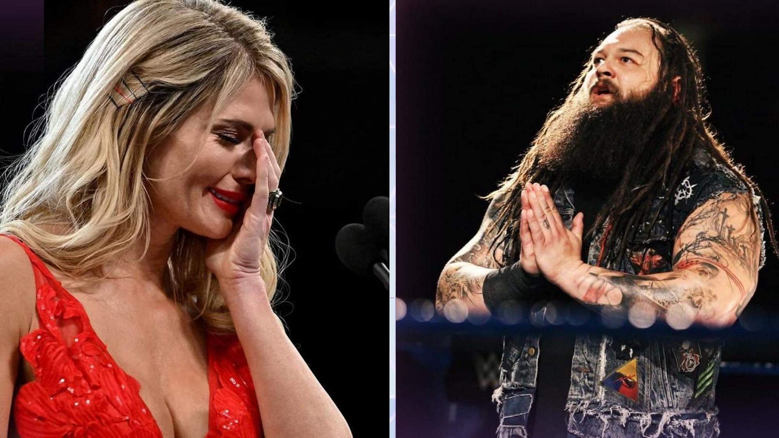 Torrie Wilson (left) and Bray Wyatt (right)