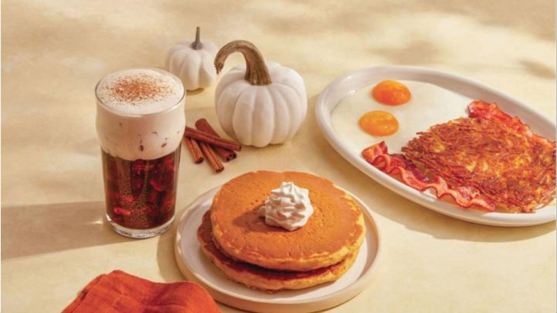 The fan-favorite Pumpkin Spice line-up is scheduled to hit stores starting August 28 (Image via IHOP)
