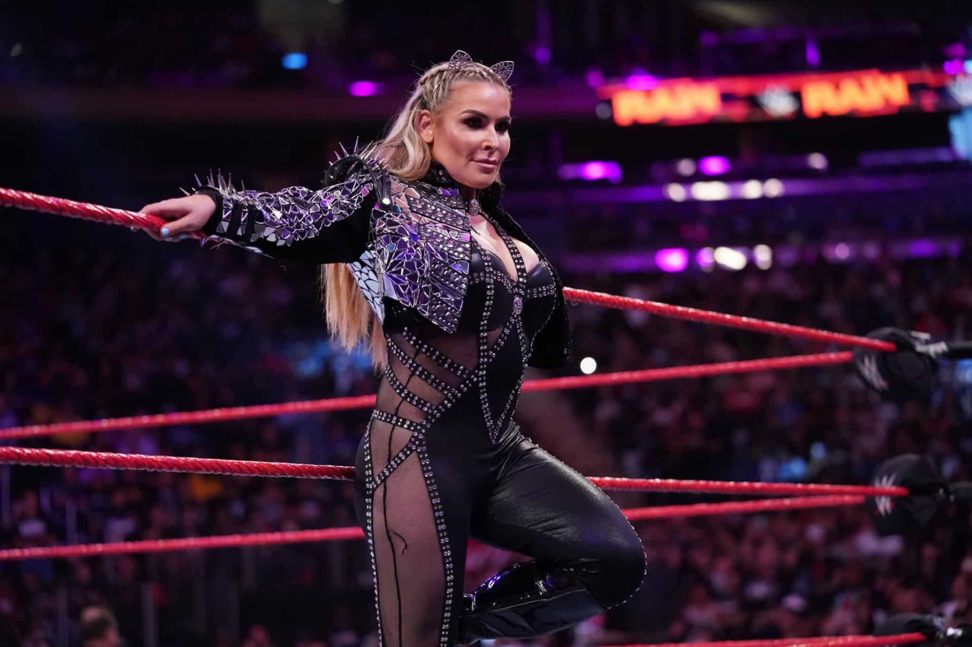 Natalya before a match on WWE Raw.