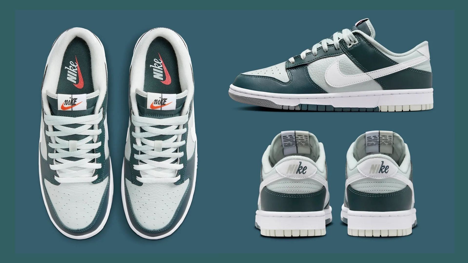 Here&#039;s a detailed look at the upcoming Dunk Low Split sneakers (Image via Nike)