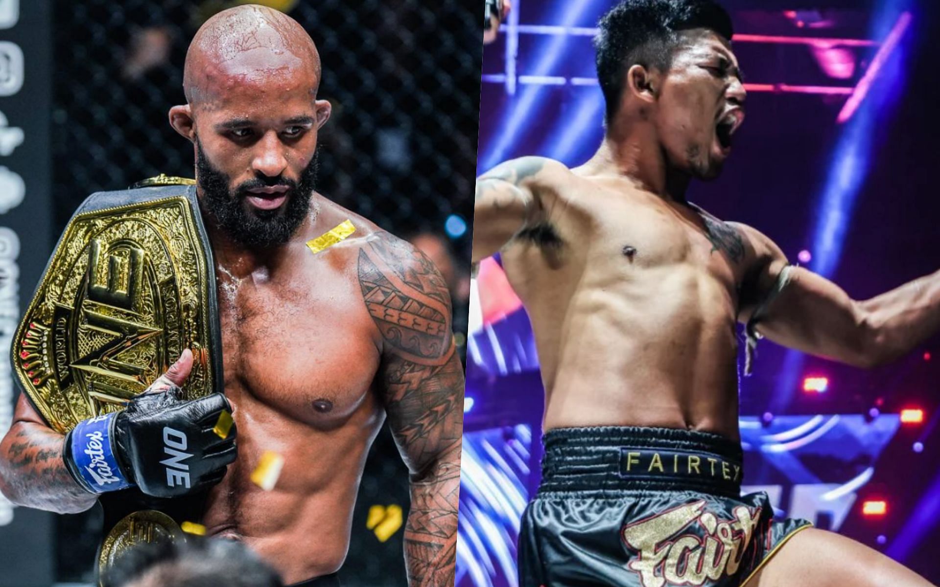 Demetrious Johnson (L) and Rodtang (R) | Photo credit: ONE Championship