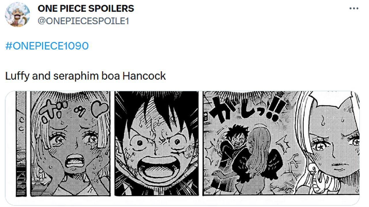 One Piece 1090 Spoilers Twitter One Piece chapter 1090 destroys any chance of romance between Luffy and Boa  Hancock